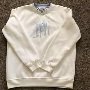 Northern Reflection winter scene crew neck.